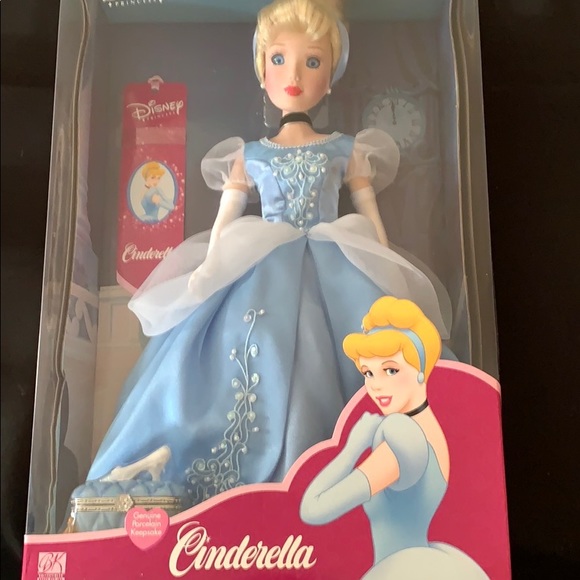 Disney Cinderella Brass Key Porcelain Doll